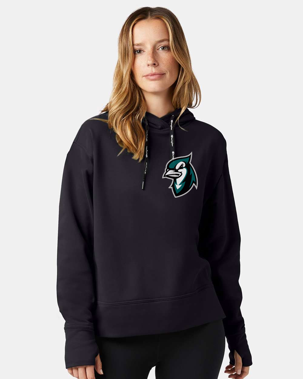 Women's Sport Hooded Sweatshirt - CHP100Bird Black S